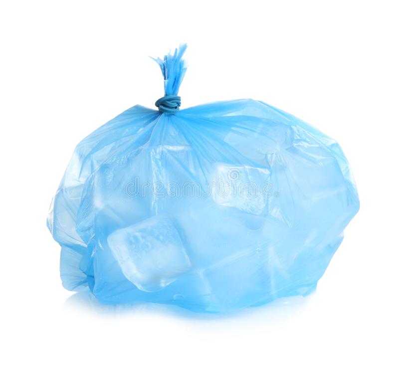 plastic-bag-ice-cubes-white-background-137977538